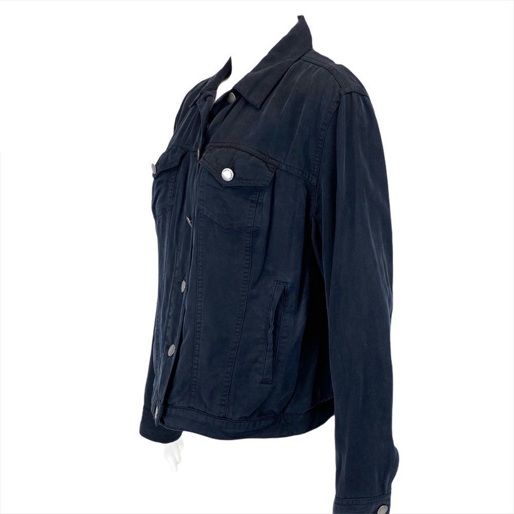 Vince Camuto navy tencel denim style jacket S - Picture 8 of 8